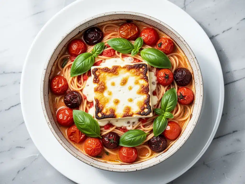 Viral Baked Feta Pasta: 5-Ingredient Easy Dinner 4 viral baked feta pasta preparation steps
