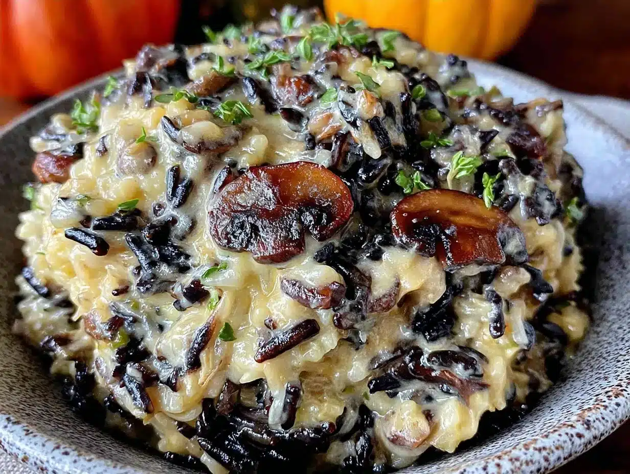 Cozy Fall Creamy Wild Rice and Mushroom Casserole: Easy Recipe 4 wild rice and mushroom casserole preparation steps